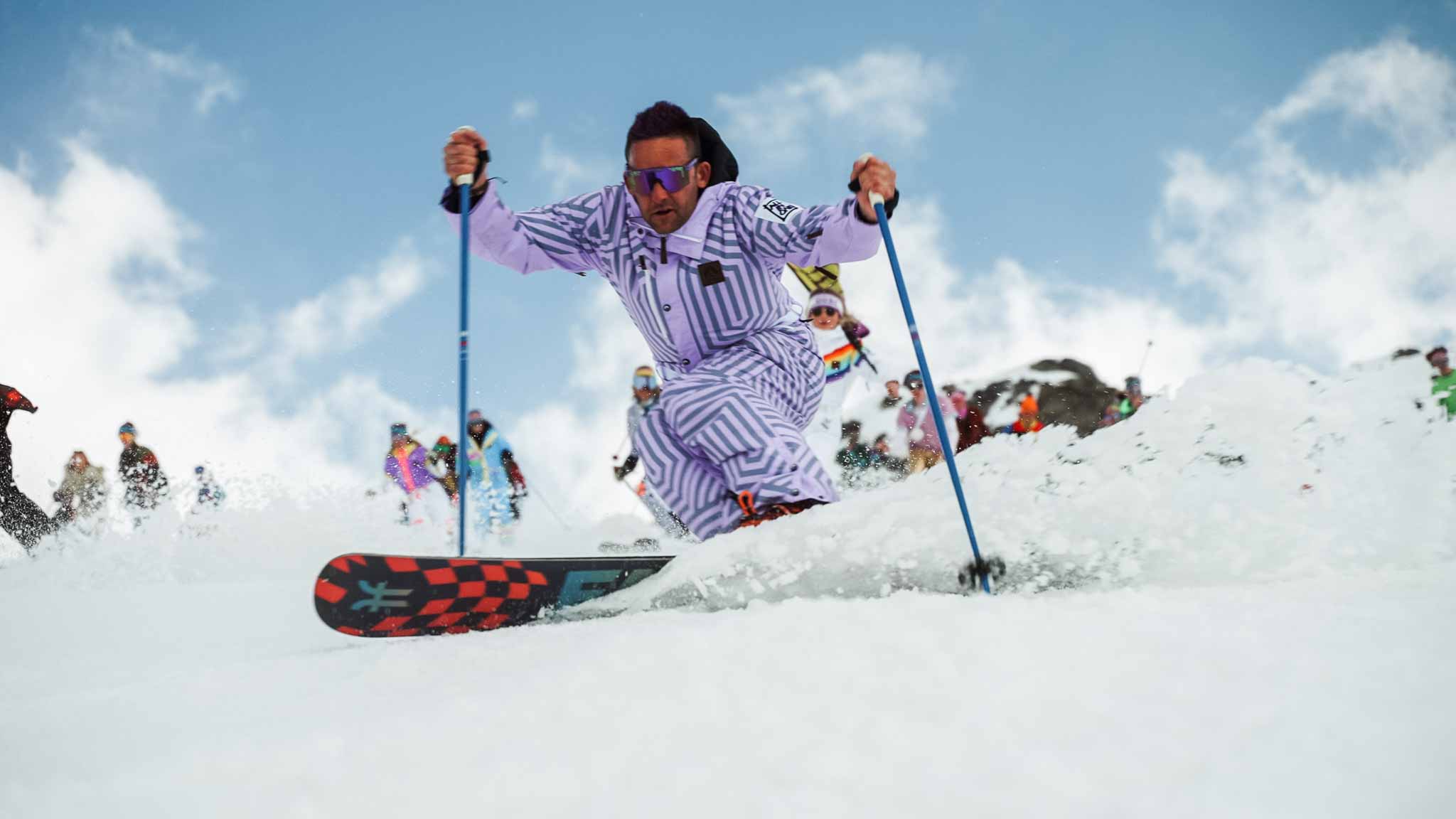 Go Big, Go Bold, Go Retro: OOSC's Ski Suits Take Stage at Northern Snow